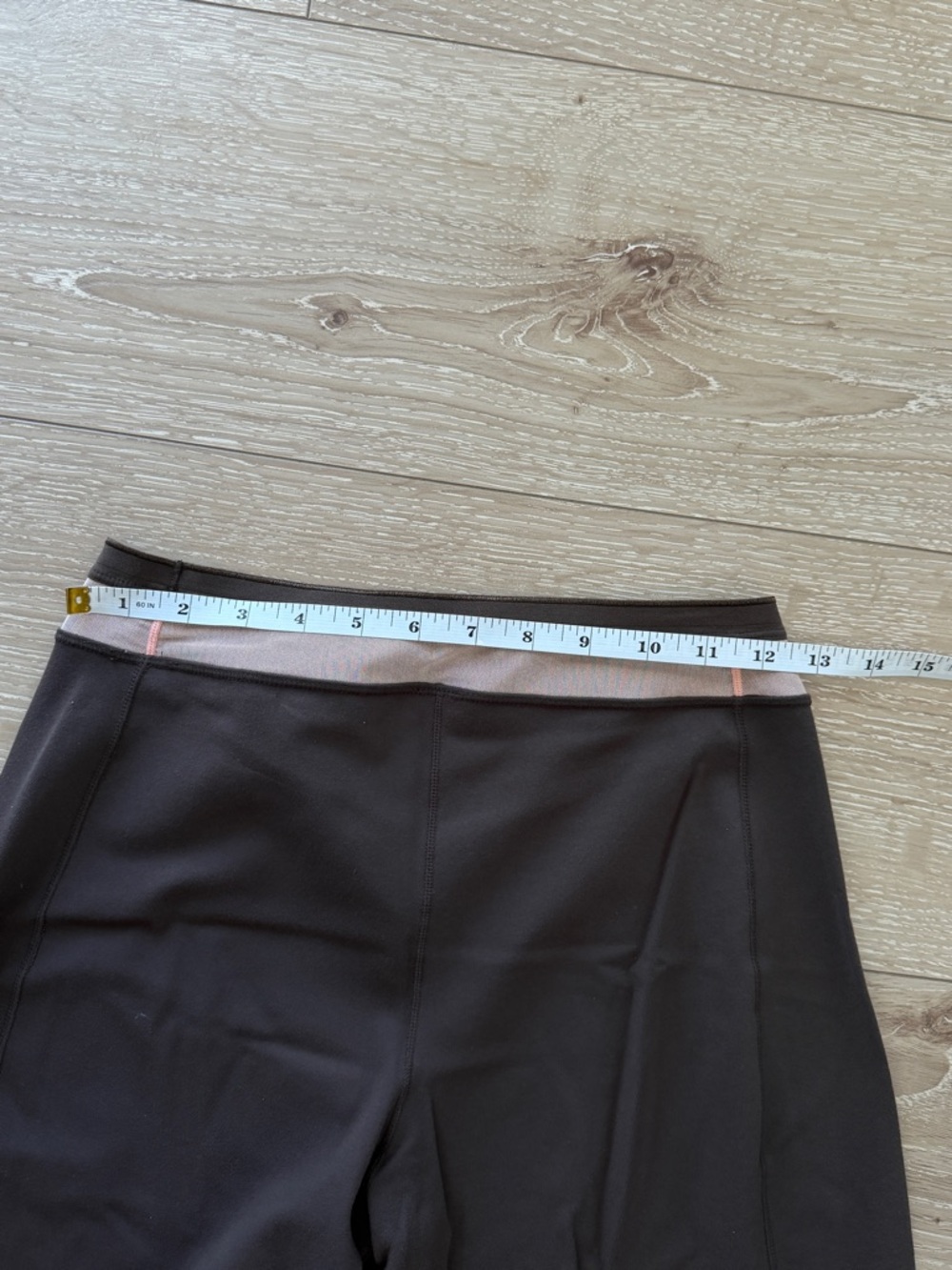 lululemon athletica Brown Wide-Leg Pants with Light Pink Waistband - Picture 6 of 6